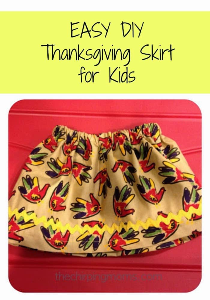 Easy DIY Thanksgiving Skirt for Kids : The Chirping Moms