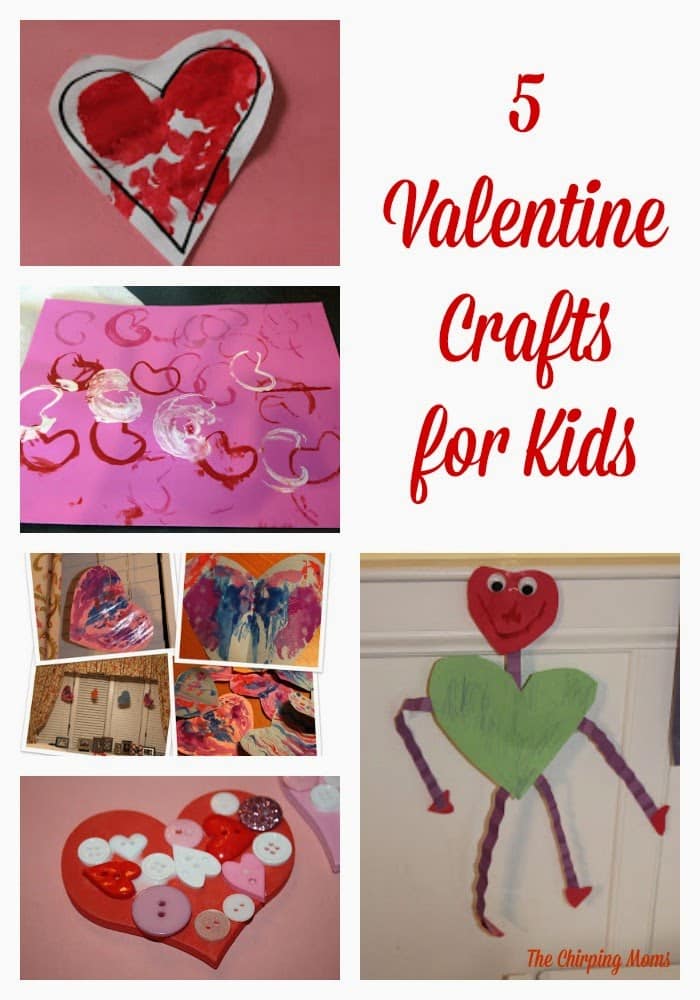 5 Valentine's Day Crafts for Kids || The Chirping Moms