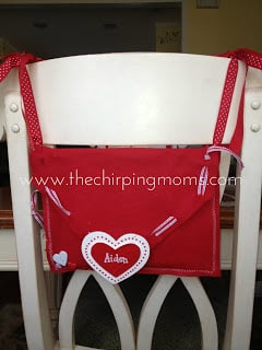 DIY Valentine Chair Backer