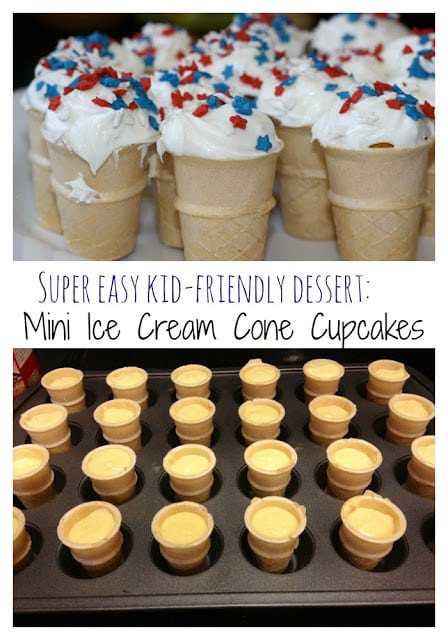 Mini Ice Cream Cone Cupcakes || The Chirping Moms