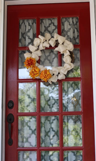 DIY Burlap Fall Wreath II The Chirping Moms