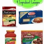 Quick & Easy 4 Ingredient Lasagna
