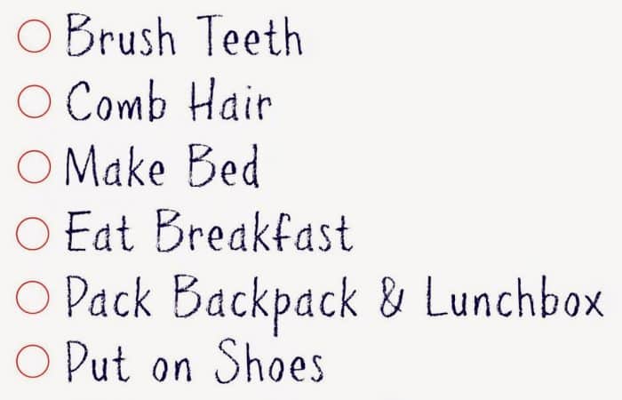 Kids’ Daily Checklists