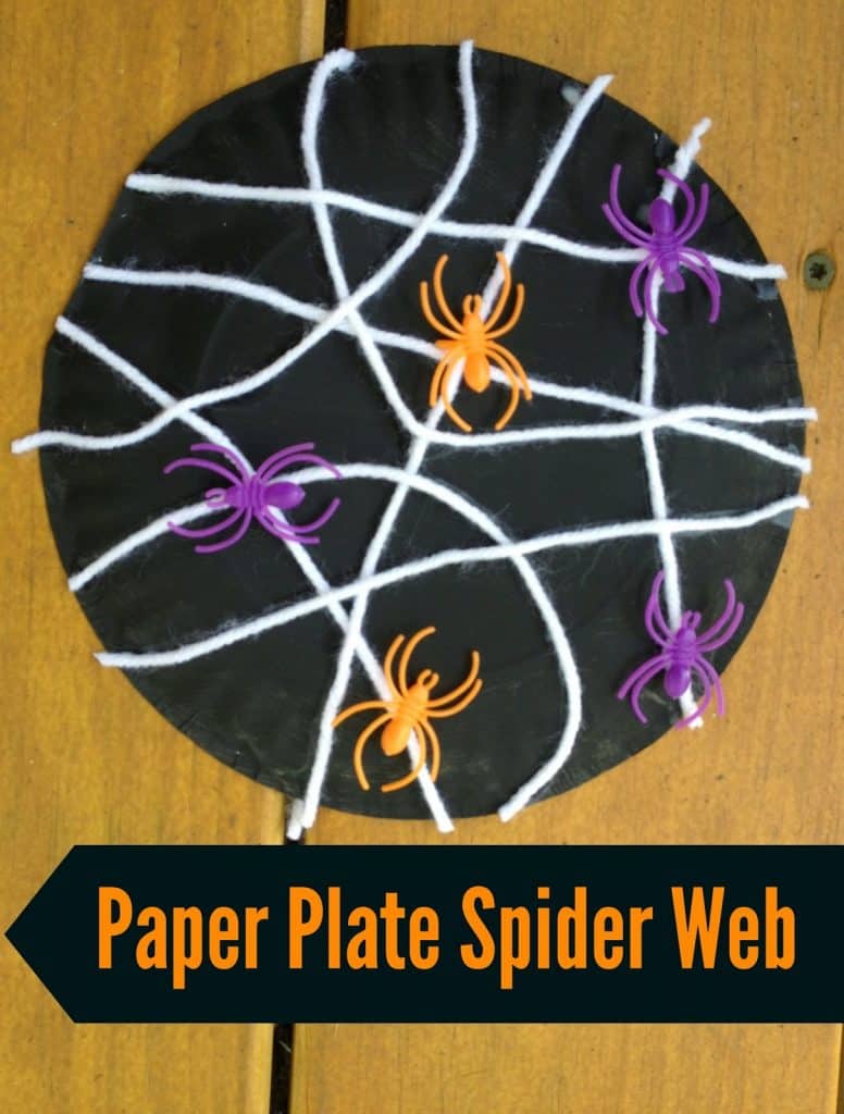 30 Easy Halloween Craft Ideas for Kids Paper Plate Spider Web
