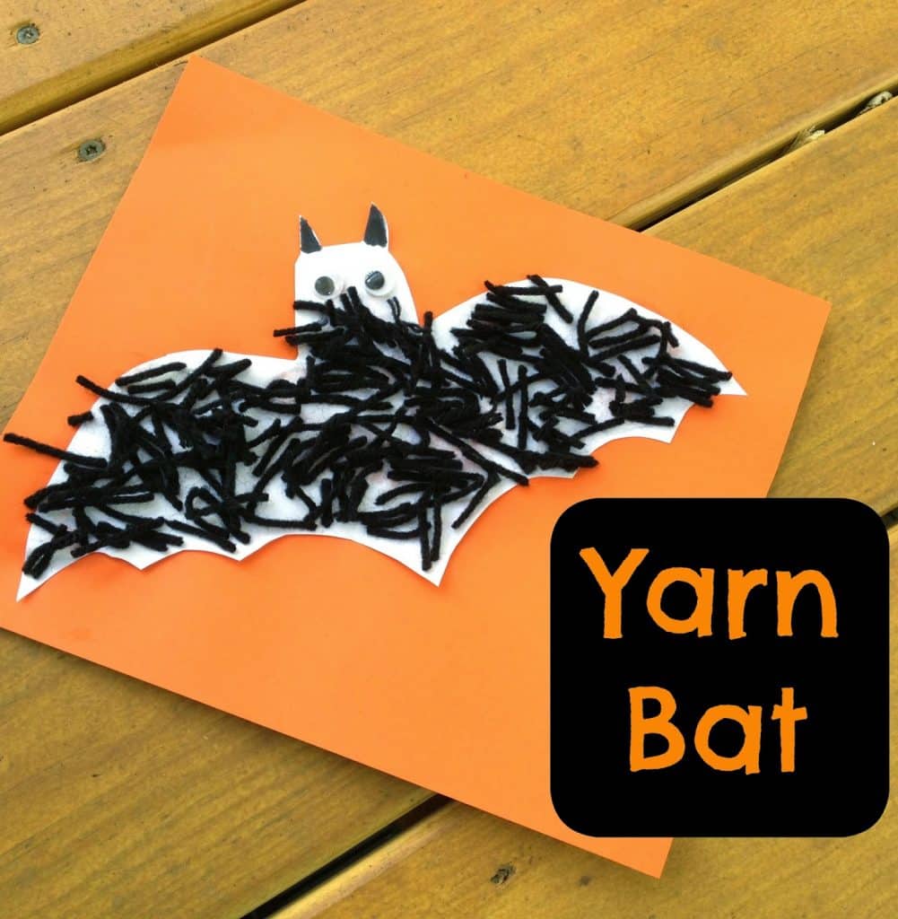 30 Easy Halloween Craft Ideas for Kids Yarn Bat
