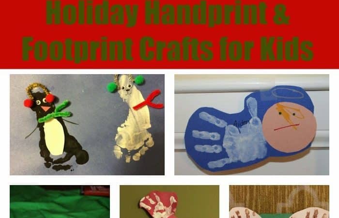 Holiday Handprint & Footprint Crafts