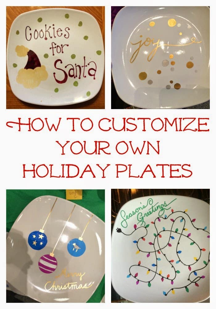 DIY Holiday Sharpie Plate : The Chirping Moms
