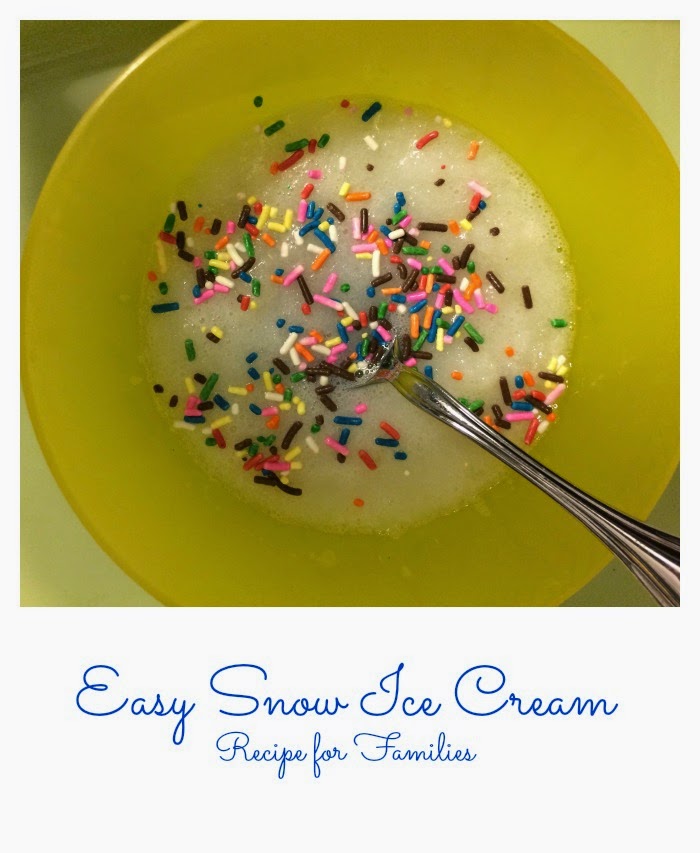 Snow Ice Cream Recipe || The Chirping Moms