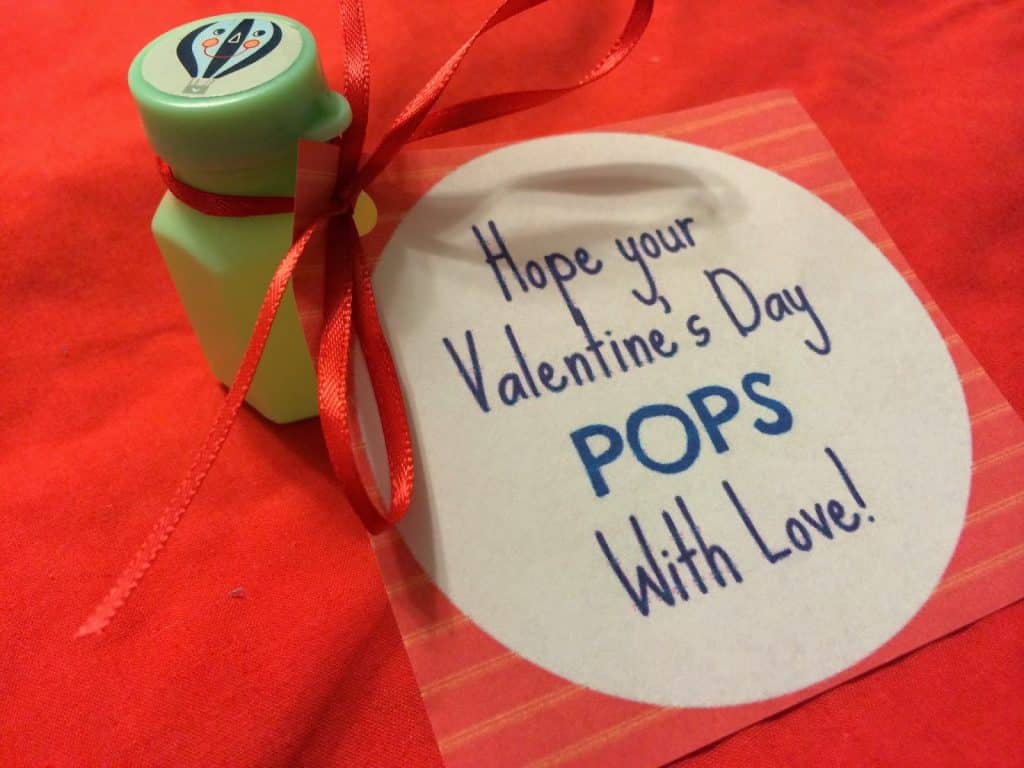 Easy Valentine's Day Bubble Favors + Printable || The Chirping Moms