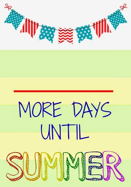 Countdown to Summer (Free Printables) || The Chirping Moms