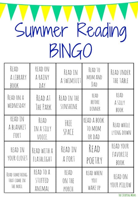 Summer Reading Bingo Challenge for Kids || The Chirping Moms