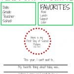 First Day of School Interview (Free Printable)
