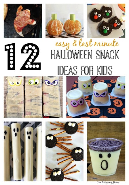 Easy & Last Minute Halloween Snack Ideas for Kids || The Chirping Moms