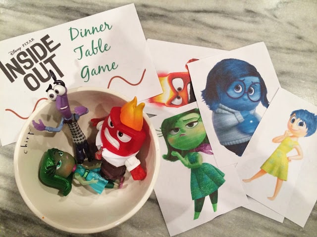 Inside Out Day:  Family Dinner Conversation Game || The Chirping Moms