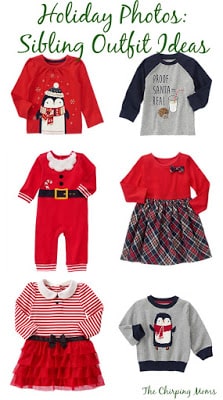 Holiday Photos: Sibling Outfit Ideas || The Chirping Moms
