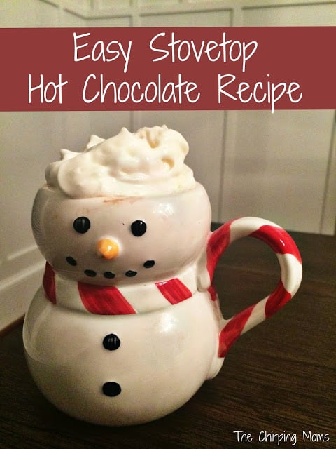 Easy Stovetop Hot Chocolate Recipe || The Chirping Moms