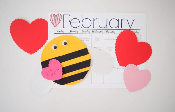 February Printable Activity Calendar for Kids