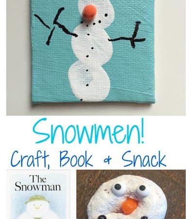 Sweet Little Fingerprint Snowmen: Craft + Book + Snack