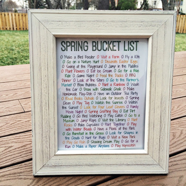 50 Things to Do This Spring (Free Printable) || The Chirping Moms