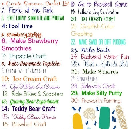 June Activity Planner for Kids (& Free Printable)