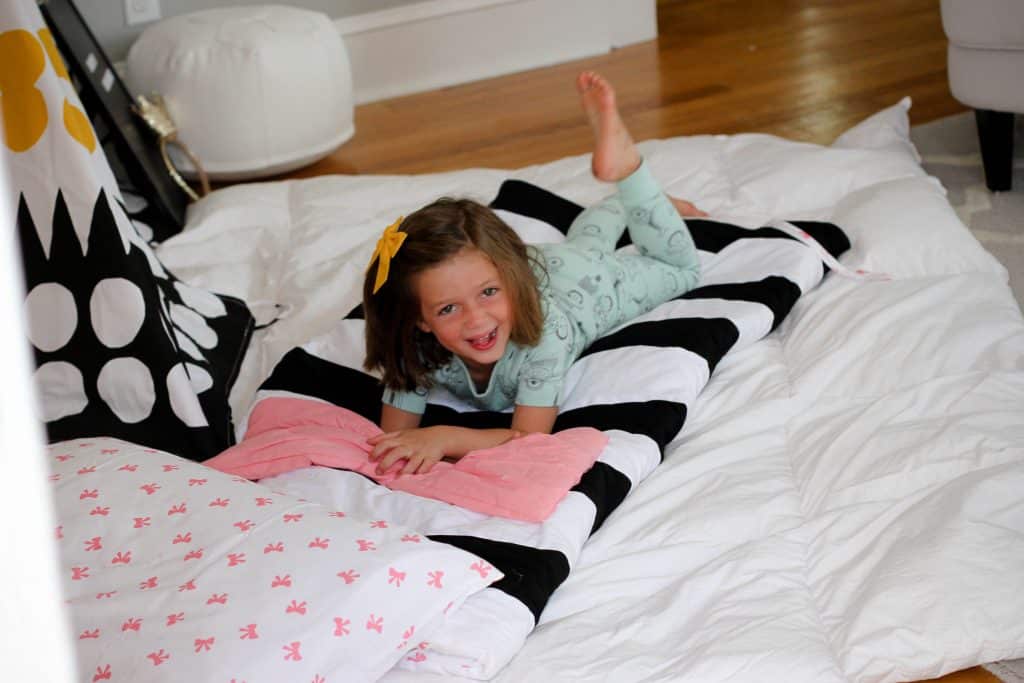 faux slumber party for kids 