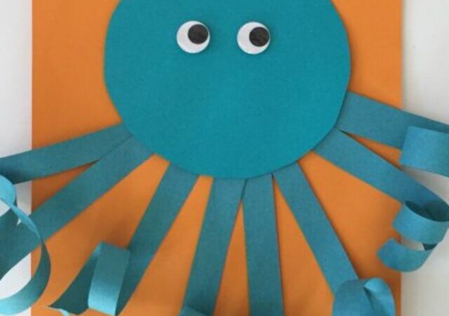 Easy Summer Craft for Kids: Curly Paper Octopus Story