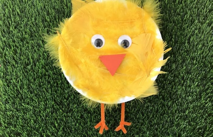 Easy Spring Craft: Paper Plate Chick Craft