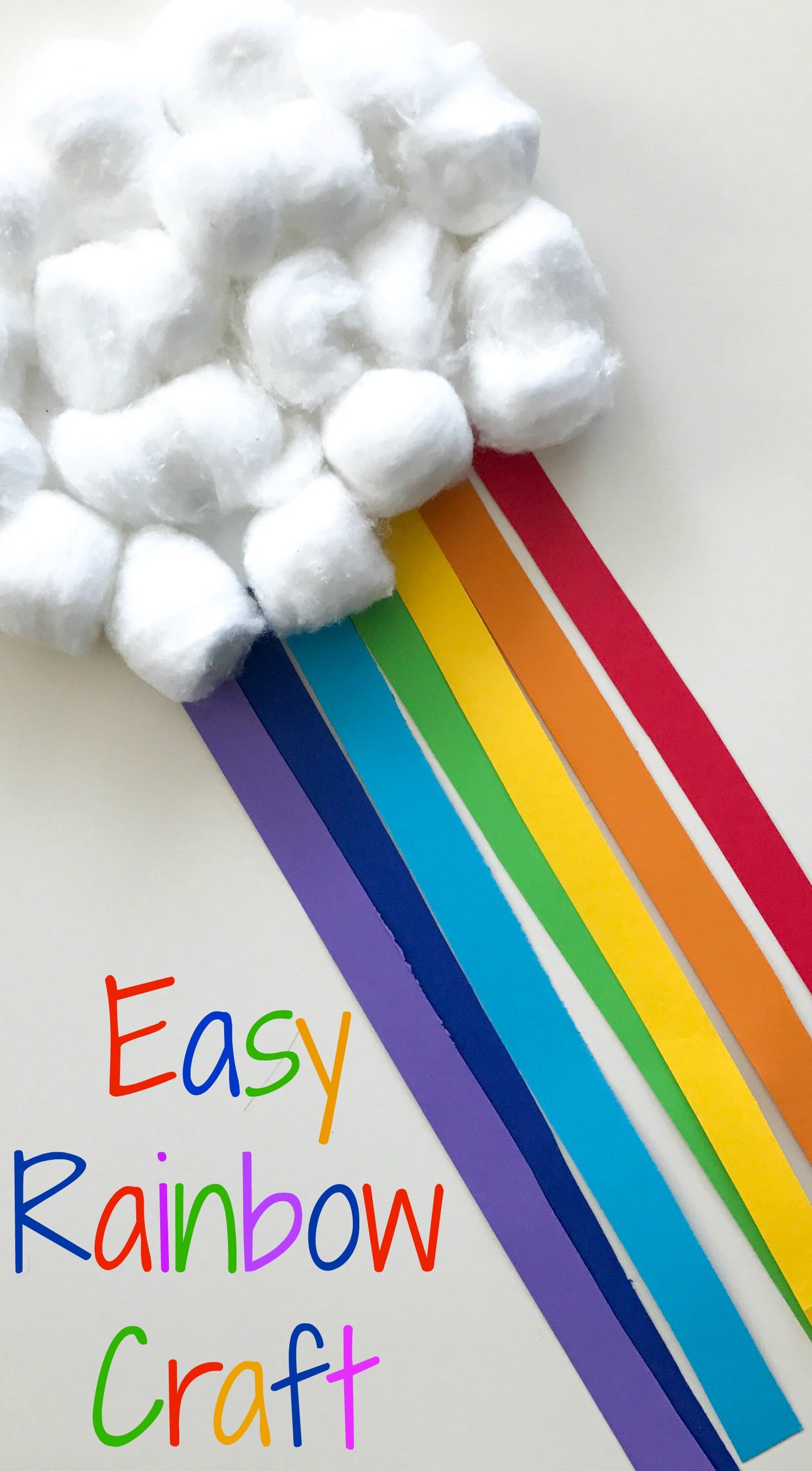 Rainbow Craft with How To Video: Easy Crafts for Kids from The Chirping