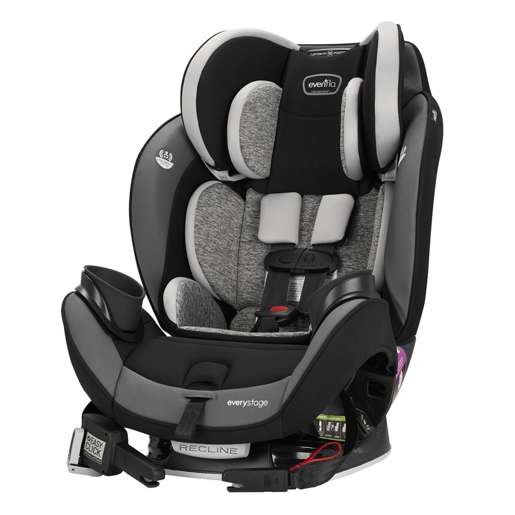 Review: Evenflo EveryStage DLX All-in-One Car Seat - The Chirping Moms