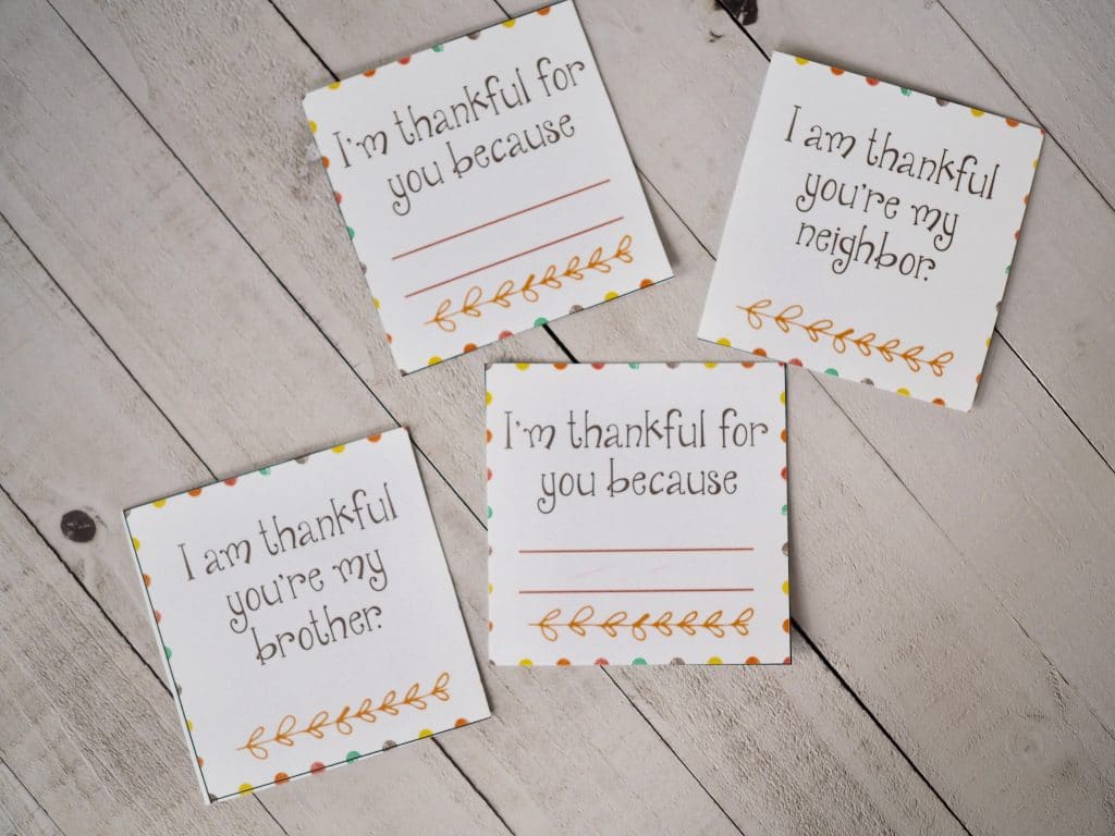 thankful cards for thanksgiving