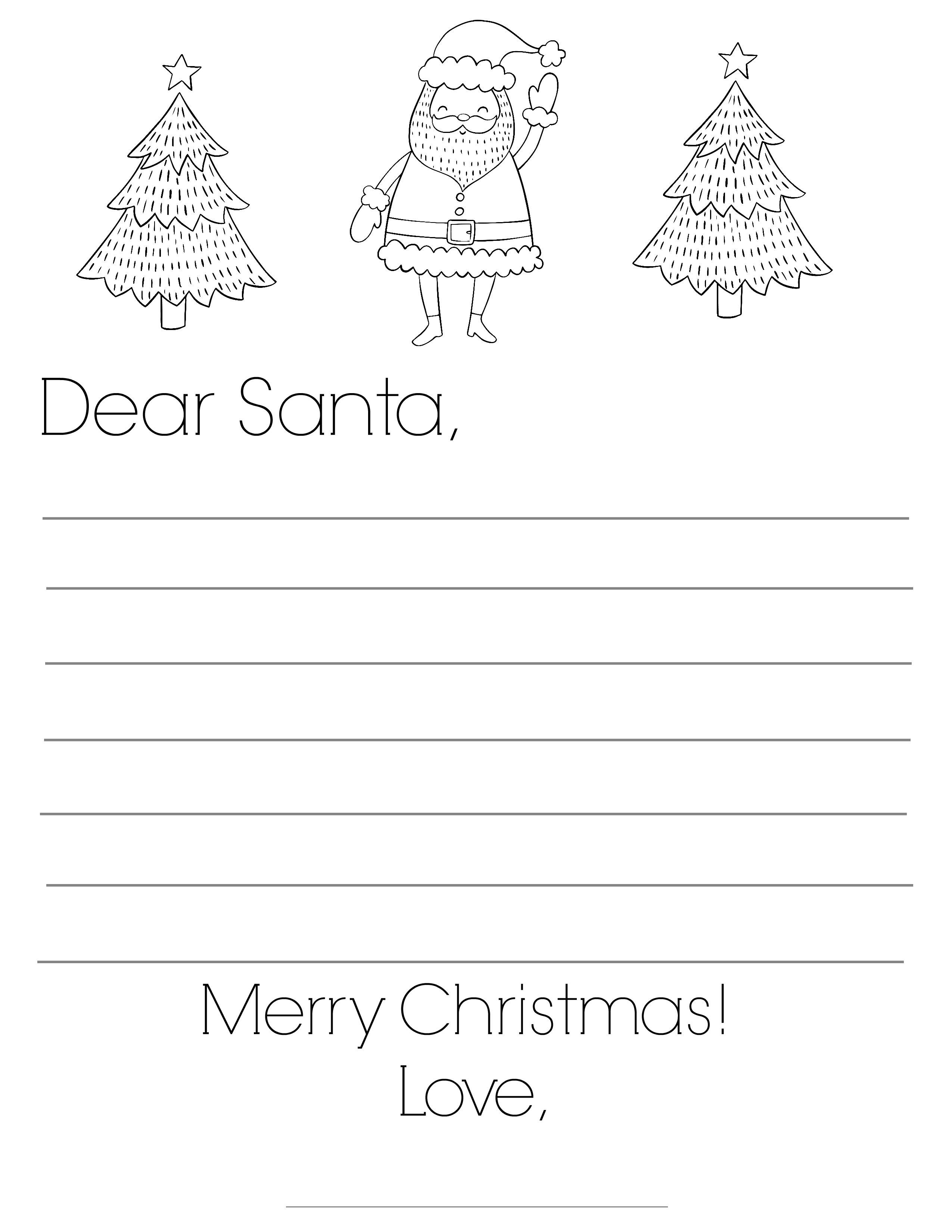 Free Printable Dear Santa Letters: 23 Versions! The Chirping Moms Within Free Printable Letter From Santa Template