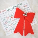 Free Printable December Family Calendar