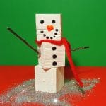4 Fun Wood Block Christmas Crafts for Kids