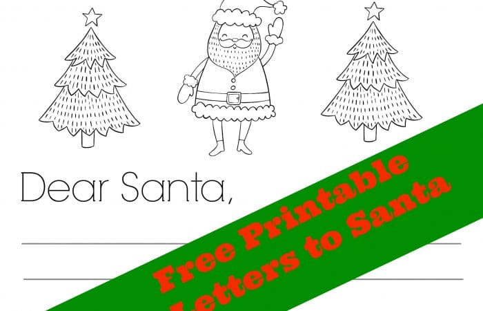 Dear Santa Letter: 2 Free Printable Letters