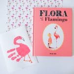 Flamingo Handprint with a Book & Snack Too!