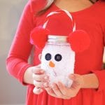 Fun Winter Craft for Kids: Snowman Luminary