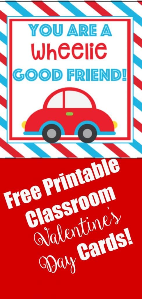 free printable classroom valentines day cards