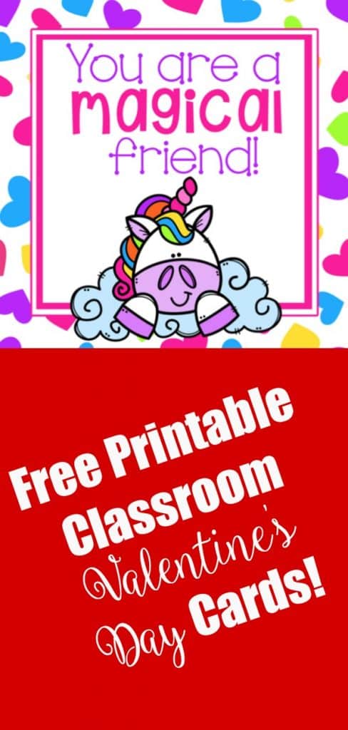 free printable classroom valentines day cards
