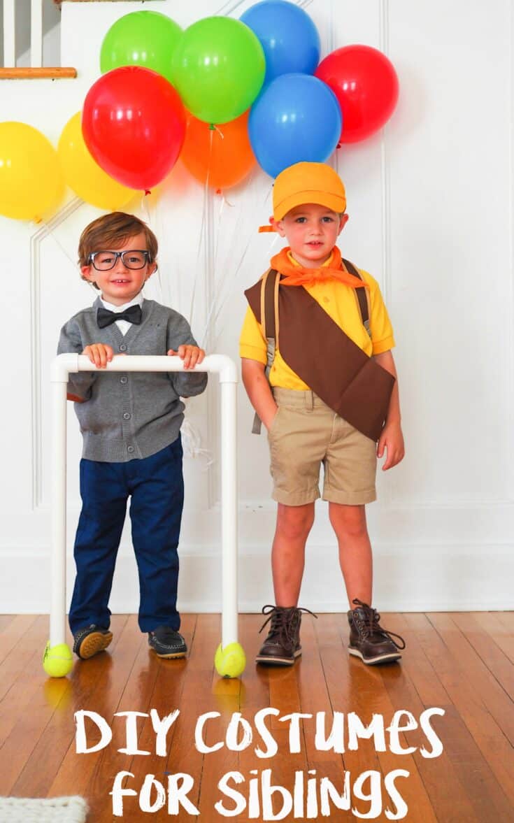 DIY Halloween Costume for Brothers: Pixar's UP - The Chirping Moms