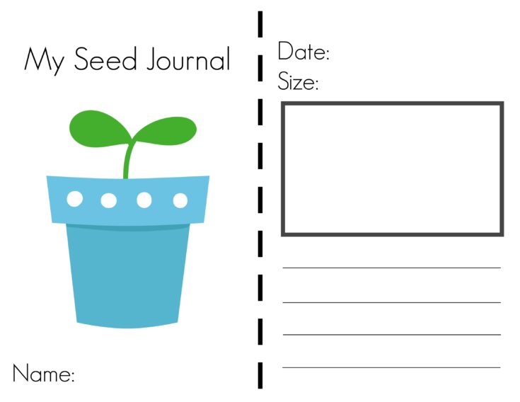 My Seed Journal Page 1 - The Chirping Moms