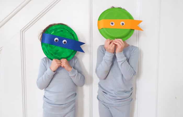 DIY Ninja Turtle Paper Plate Mask