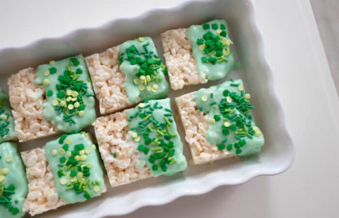 Festive St. Patrick’s Day Rice Krispie Treats