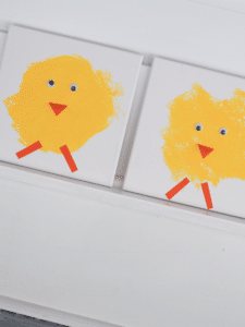 Sponge Painting Spring Chick Craft Cover Image