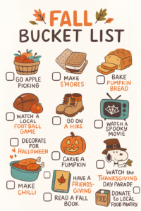 Free Printable Family Fall Bucket List