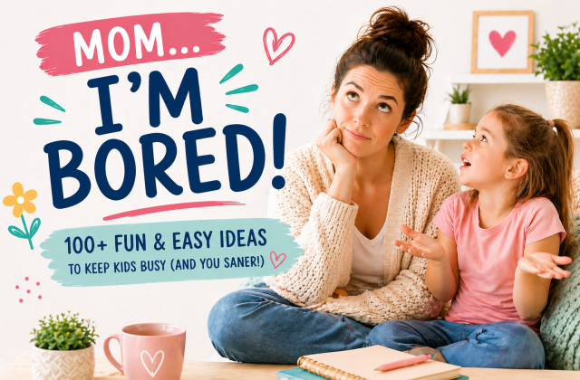 what to do when kids say I'm bored featured image